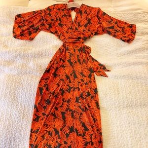 Filtre Print Kimono Maxi Dress